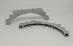 LEGO Château : 2x Arche 1x12x3 - Réf 6108 gris bleuté clair - Set 7097 7094 - Imagen 1 de 1