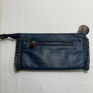 Stella McCartney Geldbörse Falabella Blau mit Strukturoptik - Bild 1 von 9