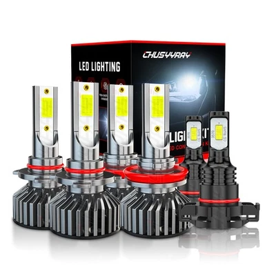 Combo 6x faros LED Hi-Lo + bombillas antiniebla 6000 k para Dodge Journey 2010-2019 Foto 1 de 4