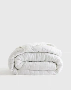 NWT Quince European Linen Dream Quilt – King Size, White (No Shams) Bedding - Picture 1 of 4