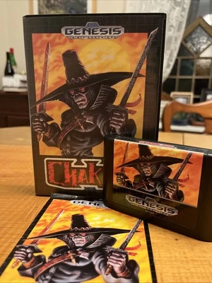Chakan: The Forever Man (Sega Genesis, 1992) CIB Complete  MANUAL and GAME - Image 1 of 4