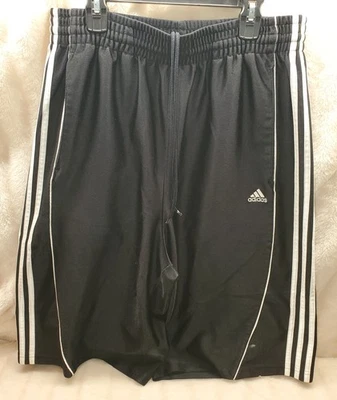 Adidas Large Shorts Black And White Polyester Has A Spot - Image 1 of 4