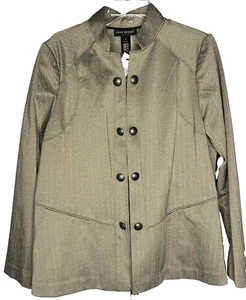 NUEVO Lane Bryant Mujer Chaqueta Talla 18 Militar Espiga Corpcore Blazer - Imagen 1 de 7