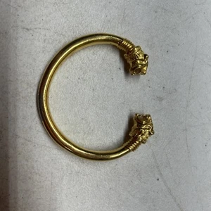 Brazalete Brazalete León Chapado en Oro MMA Museo Metropolitano de Arte #231 De Colección - Imagen 1 de 5