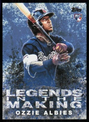 2018 Topps Legends in the Making Blue Ozzie Albies Rookie #LITM-4 - Image 1 of 2