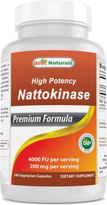 Best Naturals High Potency Nattokinase 4000 FU per Serving/ 200 Mg per Servin... - Picture 1 of 12