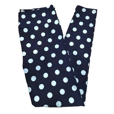 Leggings TC LuLaRoe - negros con lunares blancos Foto 1 de 4