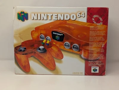 Funtastic Fire Orange Nintendo 64 Console N64 - CIB No Foam - Image 1 of 4