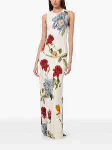 ALICE + OLIVIA DELORA Floral-Print Maxi Dress SIZE 0 NWOT - Picture 1 of 11