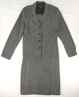 Traje Studio C 2 piezas para mujer gris talla 8 chaqueta y falda larga talla pequeña Foto 1 de 4