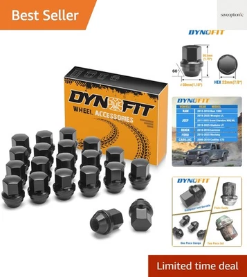 20-Pack M14×1.5 OEM Black Lug Nuts - Durable Carbon Steel for Chrysler & Tesla Foto 1 de 4