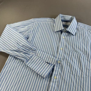 Charles Tyrwhitt geknöpftes Herrenhemd 16 x 34 schmale Passform französische Manschette - Bild 1 von 7