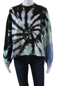 Sudadera Electric & Rose para mujer de algodón tie-dye manga larga azul talla XS - Imagen 1 de 4