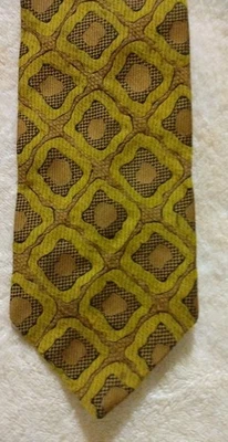 Corbata de Colección Años 60 70 Estilo Hombres Locos 4" Ancho Trevira Fabricante Foto 1 de 4