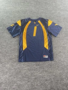 West Virginia Mountaineers Jersey BoyYouth Extra Large Blue Nike Y2K Team Issue - Picture 1 of 17