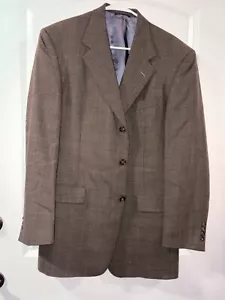 Hart Schaffner Marx 40L Sport Coat/Blazer Brown 3-button Parisian 100% Wool - Picture 1 of 3