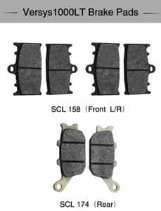 Motorcycle Motorbike Front + Rear Brake Pads For Kawasaki Versys 1000LT - Picture 1 of 11