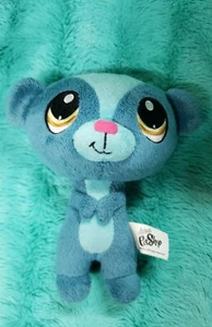 Littlest Pet Shop Blue Dog, LPS plush dog, stuffed LPS dog, 6" plush puppy - Picture 1 of 5