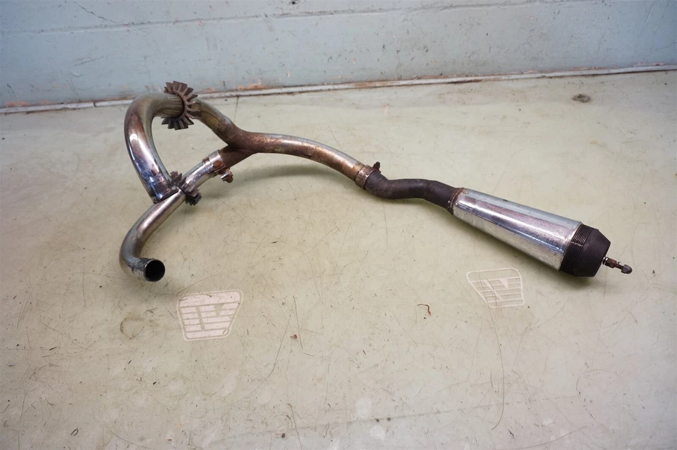 Triumph TR5T TR5 1973 Daytona Trophy Trail 500 T100C *2641 cabezal de tubo de escape  Foto 1 de 4