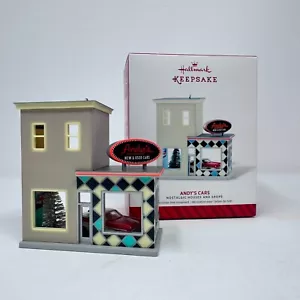 Hallmark 2014 Andy's Cars Keepsake Ornament Nostalgic Houses Shops ARTIST SIGNED - Picture 1 of 13