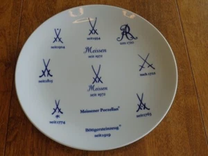 MEISSEN ADVERTISING DINNER PLATE - Picture 1 of 5