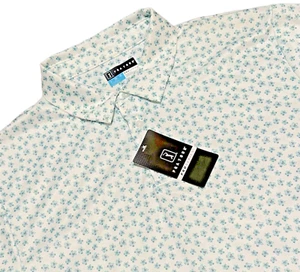 PGA Tour Golf Polo Shirt Elite Pro Series Wicking Blue White Men's L Large - Picture 1 of 4