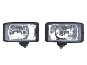 2x Fernscheinwerfer Scheinwerfer 138x78x68 mm 12V H3 Halogen E20 mit Glühbirnen - Bild 1 von 13