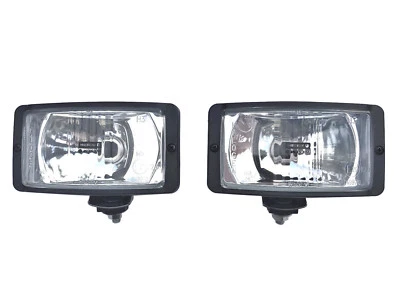 2x Fernscheinwerfer Scheinwerfer 138x78x68 mm 12V H3 Halogen E20 mit Glühbirnen - Bild 1 von 4