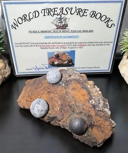 SHIPWRECK 1600s Musket Bullet Clump Dutch East India Company Colonial Era Campen - Picture 1 of 6
