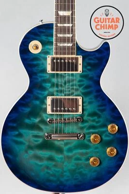 2020 Gibson Les Paul Standard Goryo Yuto Trans Blue Burst Quilt Top - Image 1 of 4
