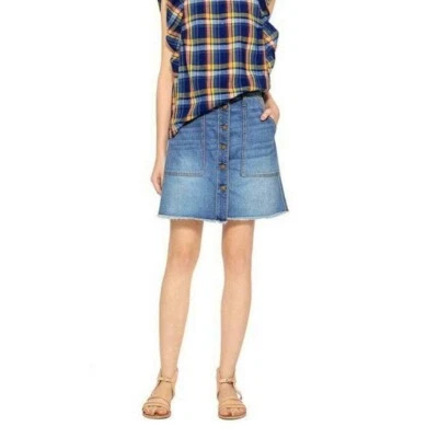 Current/Elliot Women's The Naval Denim Skirt in Blue Collar Size 26 - Image 1 of 4