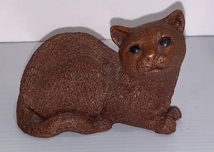 RED MILLS Mfg Figura Decorativa Artesanal GATO ~ Resina - Imagen 1 de 7