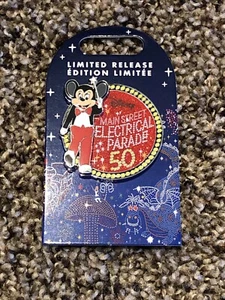 Disney Parks Main Street Electrical Parade 50th Anniversary Mickey Mouse Pin - Picture 1 of 9