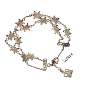 CELINE Armband Armreif ECHT Kette Vintage Silber Double Triomphe Kenkenjp Medaille - Bild 1 von 8