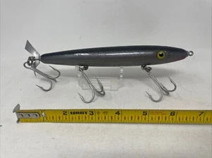 7.25” Body Wood Big Game Woodchopper Topwater Lure Luhr Jensen Silver Minnow - Picture 1 of 6