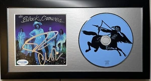 CD ENMARCADO AUTÓGRAFO FIRMADO POR CHRIS & RICH ROBINSON CERTIFICADO DE AUTENTICIDAD DE LOS CUERVOS NEGROS - Imagen 1 de 2