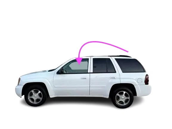 Se adapta a: Chevrolet Trail Blazer 2004-2009 conductor delantero puerta lateral izquierda ventana vidrio Foto 1 de 4