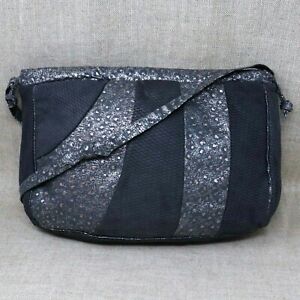 Puffer Shoulder Bag Women Med Faux Gray Suede Ostrich Leather Drawstring Tote