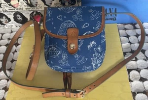 DISNEY DOONEY & BOURKE EPCOT Disney World Tomorrowland Blue Crossbody Purse Rate - Picture 1 of 9