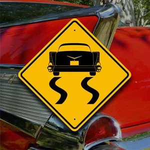 1957 Chevy Bel Air - Classic Car - Customizable Tire Burnout Sign - Garage Decor - Foto 1 di 12