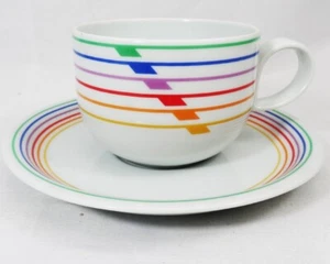 SEXTET by Block Tea Cup & Saucer NEW NEVER USED made in Portugal JACK PRINCE - Picture 1 of 14
