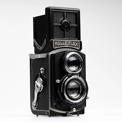 ⭐ TOP ⭐ SERVICED & TESTED Rolleiflex 4x4 Baby Black  TLR Camera Tessar 2.8 60mm - Photo 1/4