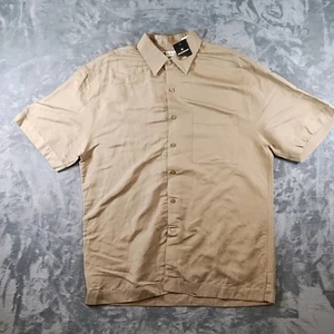 Nwt Bachrach Men's Linen Blend Dress Shirt Size M Button Up - Picture 1 of 4