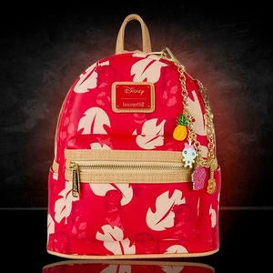 Loungefly Lilo and Stitch Lilo Red "Hawaiian Shirt Design" Mini Backpack - Picture 1 of 5