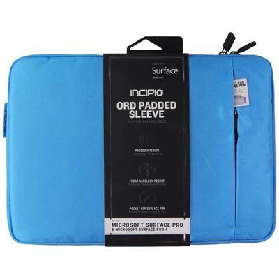 Incipio ORD Padded Sleeve Case for Microsoft Surface Pro 4 / Pro 3 - Cyan Blue - Image 1 of 2