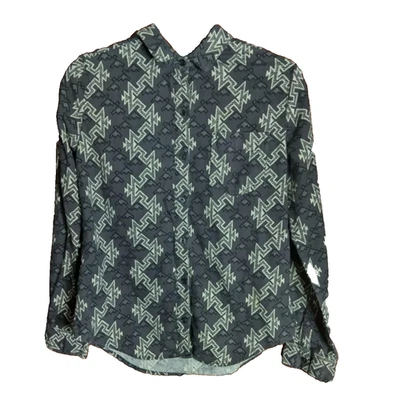 BDG Aztec Button Up Long Sleeve Shirt - Size Small UNISEX - Image 1 of 4
