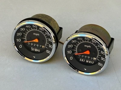 Vintage 1971-1975 Massey Ferguson Ski Whiz Snowmobile Speedometers (2) 304 444 - Image 1 of 4