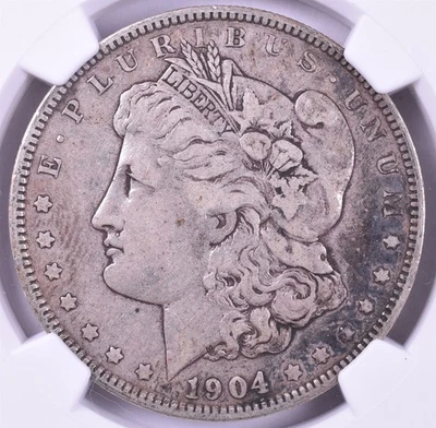 1904-O Morgan Silver Dollar - NGC VF35 - Image 1 of 3