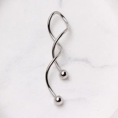 316L Surgical Steel Spiral Navel Ring - Image 1 of 3