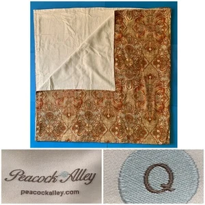 Peacock Alley Paisley Duvet Linen-Rayon Blend Queen Size Made in USA ๐บ๐ธ - Picture 1 of 8